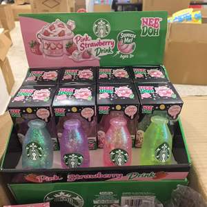 2026 Schylling Glitter Noodh Star Buck Drink Squishy, Juguete de Botella con Mensaje, Sensorial, de Silicona TPE, de Maltosa, de Rebote Lento, para Todas las Edades - Product Image 2