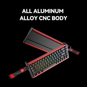 Compre el <span class=keywords><strong>Teclado</strong></span> Mecánico IROK MG68 con Interruptor Magnético de Tres Modos, 8KHZ, Totalmente de Aluminio CNC, 0.01MM, Sin Banda Muerta, Intercambiable en Caliente - Product Image 3