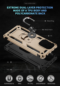 Coque de téléphone antichoc 2026 à succès avec anneau métallique rotatif à 360 degrés pour voiture, compatible avec les modèles 11, 12, 13, 14, T <span class=keywords><strong>Pro</strong></span>, Lite - Product Image 2