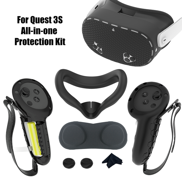Hot Selling Combo Pack for 2 Controller Silicone Case Lens Cover & Mask Made in China for VR Accessories