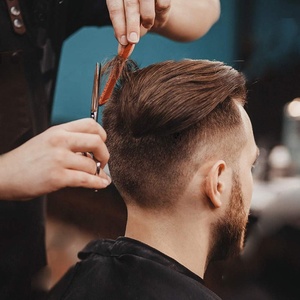 Cape de salon en gros avec logo personnalisé, robe de barbier, châ<span class=keywords><strong>le</strong></span> de coupe de cheveux, capes de coiffure, tissu, faible MOQ, unisexe - Product Image 5