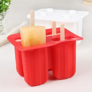 गैर छड़ी 3D DIY सिलिकॉन आइस क्रीम मोल्ड हस्तनिर्मित Popsicle मोल्ड मूस मिठाई फ्रीजर रस बर्फ घन ट्रे