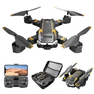Drone kamera ganda HD 8k, mainan Quadcopter lipat pemosisian aliran optik 2024