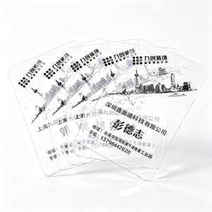 Carte de visite personnalisée en PVC transparent givré avec hologramme CMYK, impression offset, magnétique, pour programme de fidélité NFC, ID, membre VIP - Product Image 1