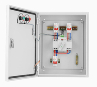 Interruptor de Transferencia Automática de Doble Potencia ATS 220V/230V 2P 63A con Caja Protectora