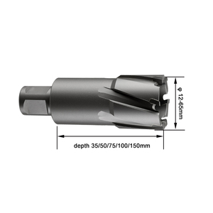 Cortador anular HSS, cortador de brocha, broca de carburo de tungsteno de 5,5mm, <span class=keywords><strong>Base</strong></span> magnética, agujeros de perforación de 3mm - Product Image 6