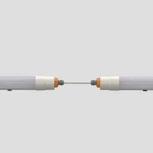 Tube lumineux linéaire LED Tri-proof 2 pieds 110lm/W IP65 Étanche Anti-corrosion CRI élevé >80 Éclairage industriel pour entrepôts - Product Image 3