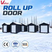Pintu Gulung Manual Baja Galvanis Ukuran 3X7FT 8X7FT 10X10FT Warna Hitam Putih Merah Kuning Oranye Hijau Biru Ungu Abu-abu