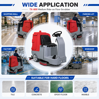 Nouvelle autolaveuse autoportée industrielle à double brosse, haute aspiration, alimentée par batterie, nettoyage haute efficacité
