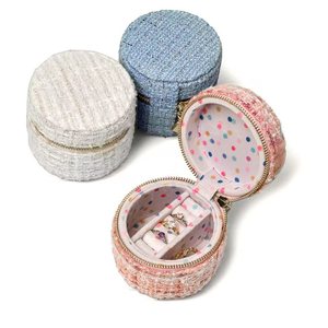 Fuxin <strong>Vintage</strong> <strong>Jewelry</strong> Storage <strong>Box</strong> Portable Anti-Oxidation Case for Earrings Necklaces &amp; Rings - Product Image 1