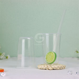 Vasos de Plástico Personalizados para Té de Burbujas con Tapas, Vasos de Plástico Transparentes Desechables - Product Image 5