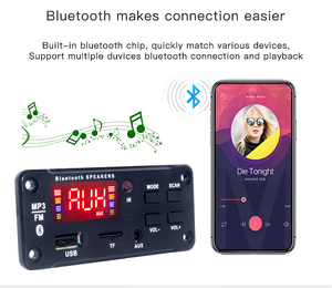 12 فولت FM USB مجلد عرض الرقص MP3 فك المجلس وحدة لوحات المواد البلاستيكية يدعم تنسيق الصوت WAV - Product Image 5
