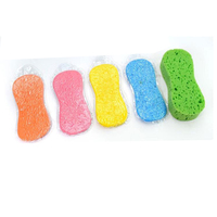 Éponge de lavage de voiture en mousse corail, grande, à compression sous vide, bloc en nid d'abeille, outil de polissage et de nettoyage de voiture magique