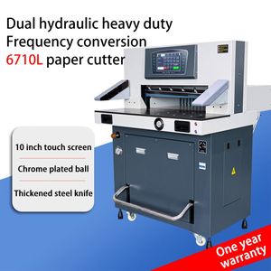 670mm ST-6710L Digital Programmed Control Paper <b>Cutter</b> Machine <b>Hydraulic</b> Electric A4 Heavy Duty Guillotine Paper Cutting Machine - Product Image 2
