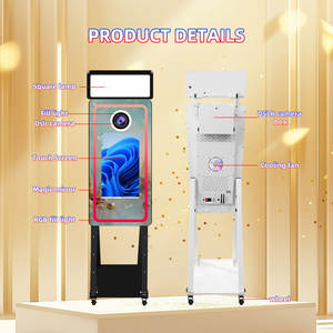 फास्ट डिलीवरी फोटो मिरर बूथ निर्मित-इन लाइट सेल्फी मिरर फोटोबूथ मशीन पार्टी के लिए 40 इंच जादुई दर्पण फोटो बूथ - Product Image 2