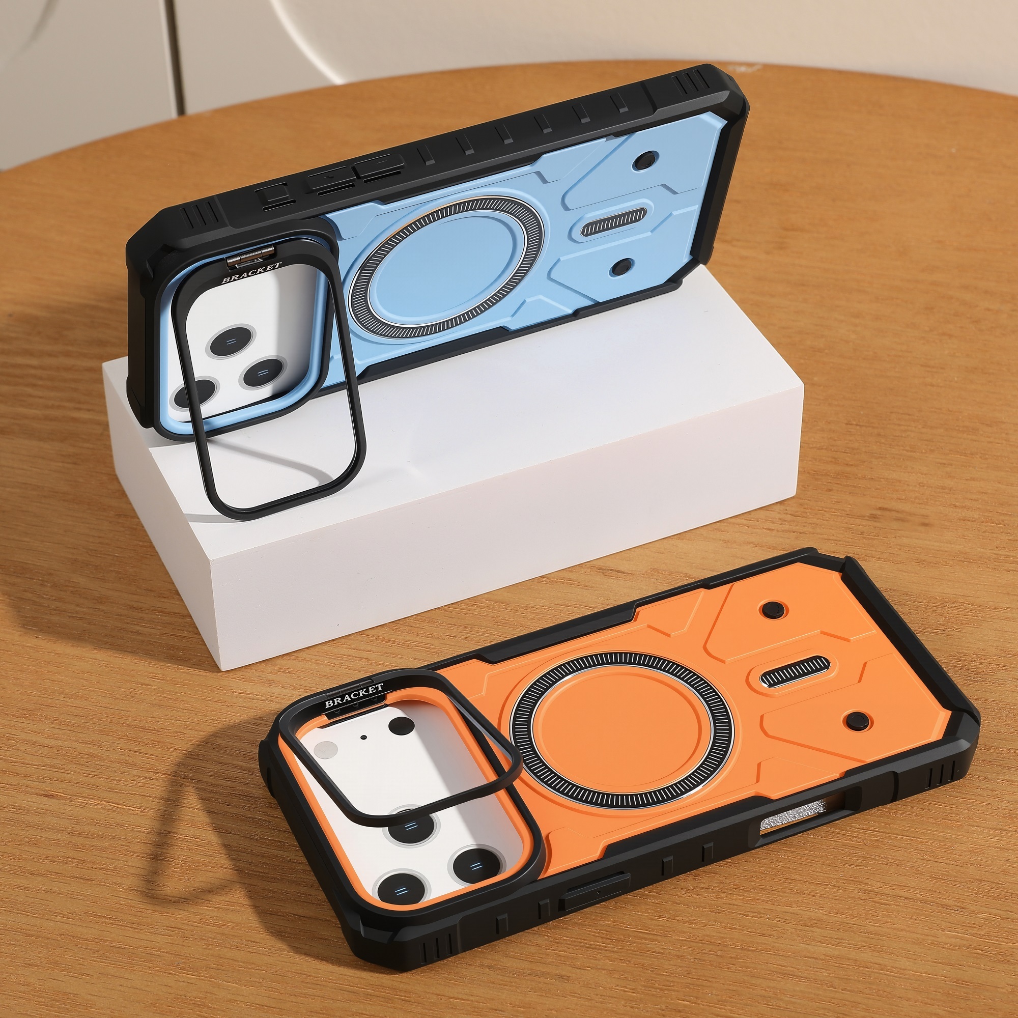 NEW Design Shockproof Phone Case for iPhone 18/17 Pro Max Lens Frame Bracket Mobile Phone Accessories for iPhone 17 16 15 14 13 · image 2