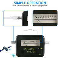 Détecteur de signal satellite numérique portable, facile à utiliser avec suivi précis pour l'installation de paraboles satellite en extérieur