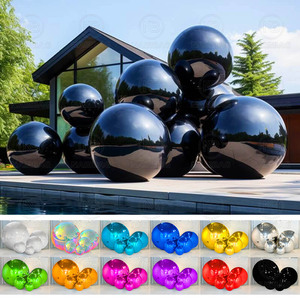 PVC gương bóng cho Christmas Wedding party Decor - Silver Big bóng bóng <span class=keywords><strong>Inflatable</strong></span> phản chiếu gương bóng bay Sphere - Product Image 4