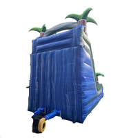 Maison gonflable commerciale de rebond pour enfants de toboggan aquatique de piscine de toboggan d'eau simple moderne