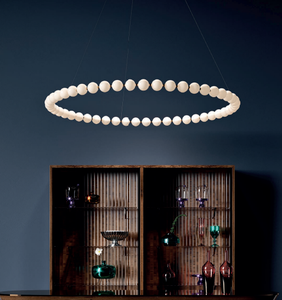 Ingresso principale personalizzato grandi lampadari a sfera di vetro personalizzati moderni luci a sospensione per <span class=keywords><strong>sala</strong></span> conferenze hotel con soffitto alto - Product Image 2