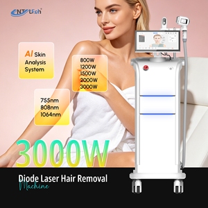 Macchina per Epilazione Laser a Diodi 808nm 3000w 808 755 1064 per Rimozione Permanente dei Peli in Medicina Estetica - Product Image 1