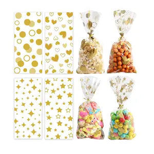 حقائب الشوكولاتة والحلوى الشفافة المخصصة بطباعة الشركة المصنعة في الصين لحفلات أعياد الميلاد وحفلات الغنائم