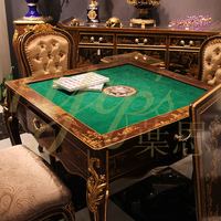 Table de jeu de mahjong Yips LD-1901-1766C, table de jeu de mahjong solide, style chinois traditionnel, motif de paysage peint à la main, pour chambre à coucher, salon