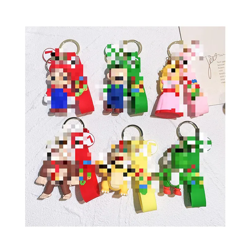 2024 Hot Sale Cartoon Character KeyChains Lovely Key Bag Car Pendant Key Chain Woman Child Girl Toy Key Ring