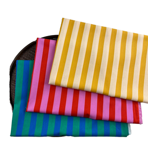 1 inch Stripes Printed 100% Cotton Breathable Lightweight <b>Fabric</b> for Girls Summer Apparel Shirts & Dress - Product Image 1