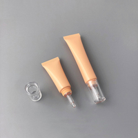 Petit Tube10ml 15ml 20ml Tube de crème cosmétique pour les yeux avec bouchon compte-gouttes en plastique blanc orange vert à presser