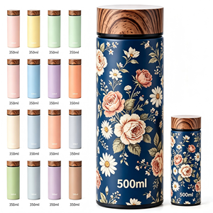 Bottiglia Termica di Alta Qualità in Stile <span class=keywords><strong>Giapponese</strong></span> Vintage, in Acciaio Inox con Infusore per Tè, 12oz 17oz, Bottiglia per Acqua Regalo - Product Image 2