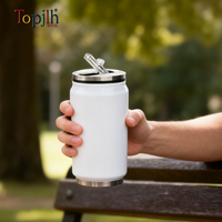 Bouteille isotherme en acier inoxydable 304 à double paroi, surface lisse, pour café, utilisation extérieure, modèle Topjlh