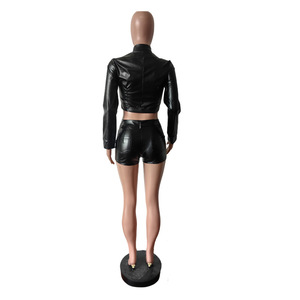 Celana pendek wanita, musim semi, musim gugur, wanita, Set pakaian, jaket Crop, Jeans pendek, cocok 2 potong, Y2K, dua potong, jaket - Product Image 6