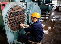 Nouvel insert spiralé sans arbre rotatif SES en composite polymère haute performance autonettoyant pour échangeur de chaleur résiduelle de centrale sidérurgique