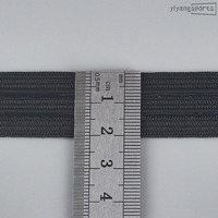 Bande élastique antidérapante en silicone noir et blanc de 2 cm, haute élasticité, pour vêtements de sport, vente en gros