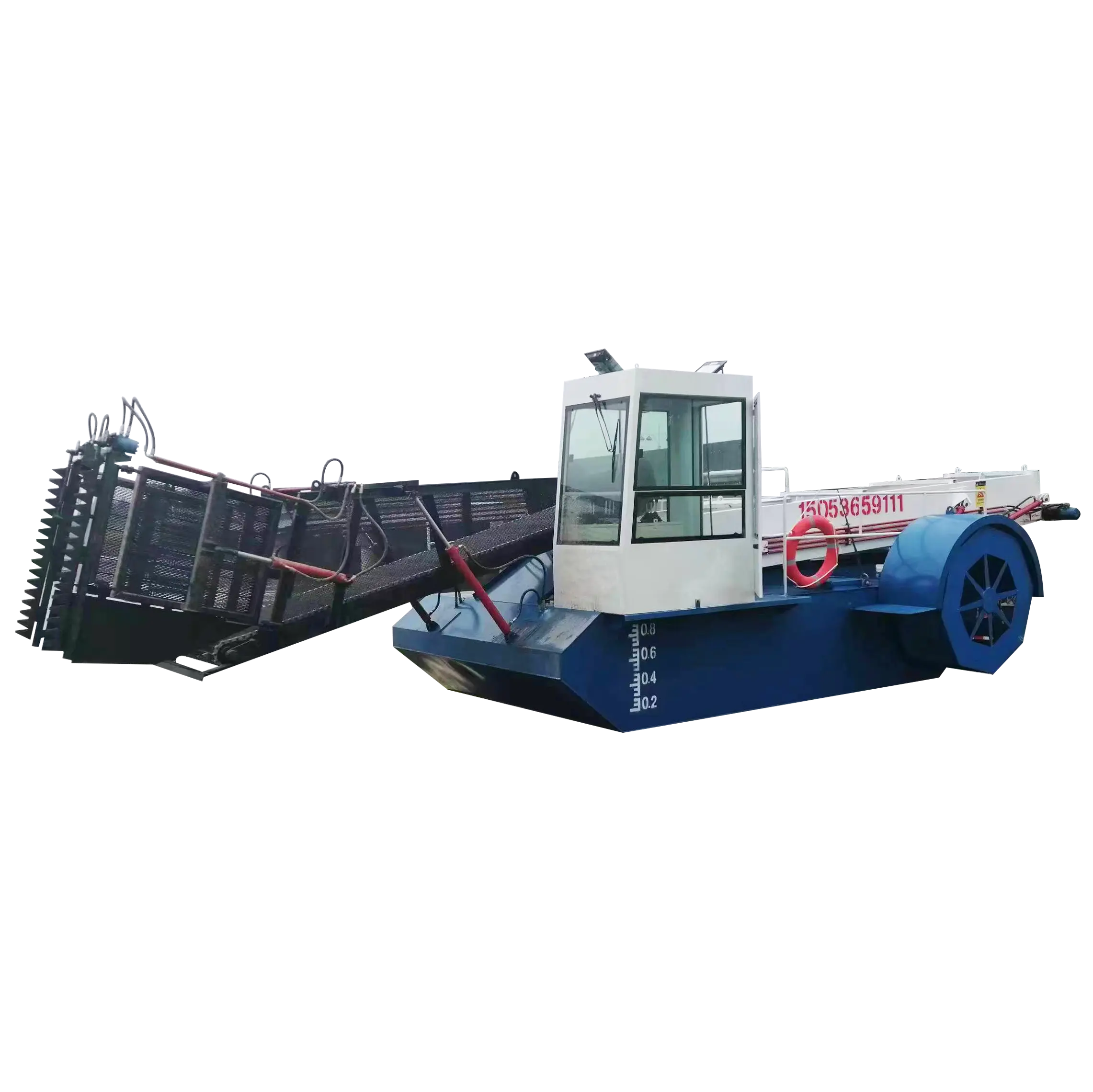 ISO9001 Factory Price Customized Automatic CE Certificate Reservoir Hydroelectric Station Pond Weed Cleaning Machine