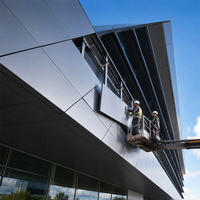 Panneaux composites en aluminium à prix d'usine pour revêtement mural extérieur, mobilier de bâtiment, finitions imprimées brossées, panneaux muraux extérieurs