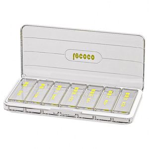 Pastillero de Plástico Portátil Semanal, Dispensador de Medicamentos para Siete Días, Recordatorio de Viaje para Tomar Medicamentos Tres Veces al Día - Product Image 1