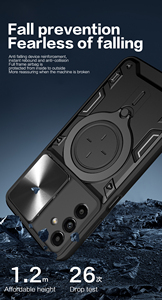 Redian Hybrid Tpu Bumper PC Slide Cover Lente DE LA CÁMARA Funda protectora para teléfono para Samsung Galaxy A15 A25 A35 A55 - Product Image 3