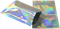 Sacs en plastique à fermeture éclair en aluminium holographique de haute qualité, vente en gros d'usine pour le stockage sécurisé des aliments pour animaux de compagnie