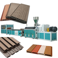 Machine de fabrication de carreaux de terrasse en bois composite PE PP WPC imperméables pour extérieur