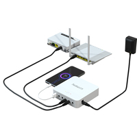 Huawen 203 Baterai Lithium Fase Tunggal Baru 13200mAh 5V/9V/12V/19V Output DC Mini UPS WiFi Router Modem CCTV ONU Switch