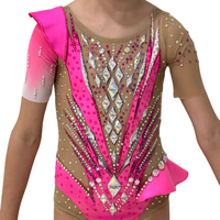 Offre Spéciale personnalisé moderne élégant gymnastique rythmique scène compétition porter Unitard polyester justaucorps sublimé Performance