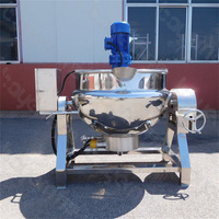 50-1000L gaz industriel vapeur électrique caramel soupe sirop confiture curry mélangeur pots de mélange bonbons bouilloire auto agitation marmite