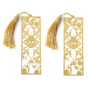 Custom Pattern Retro Hollow-out Metal Bookmark with Tassel for Literary Books Textbooks Suitable Book Lovers Authors Readers