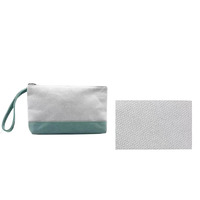 Sac cosmétique en toile à motif de dessin animé, réutilisable, portable, avec fermeture éclair, pour voyage, personnalisable, vente en gros, avec chaîne en diamant