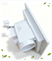 Ventilateur d'extraction carré de plafond 8 pouces à haut débit d'air et faible bruit, extracteur d'air personnalisable pour salle de bain, toilettes, cuisine, hôtel