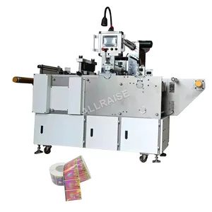 Digital Trademarks logo label die cutter Holographic roll to roll adhesive label die cutting machine