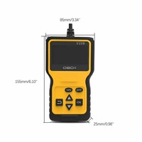 Escáner OBD II de Alta Calidad de Fábrica con Pantalla LCD, Lector de Códigos de Error del Motor del Automóvil, Herramienta de Diagnóstico CAN, Plug and Play, Lectura y Eliminación de Errores