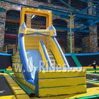 Offre Spéciale haute qualité grand toboggan gonflable d'escalier dessin animé toboggan aquatique pour enfants PVC château gonflable pour jardin Trampoline parc